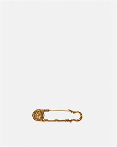 versace hair clip replica|versace safety pin brooch.